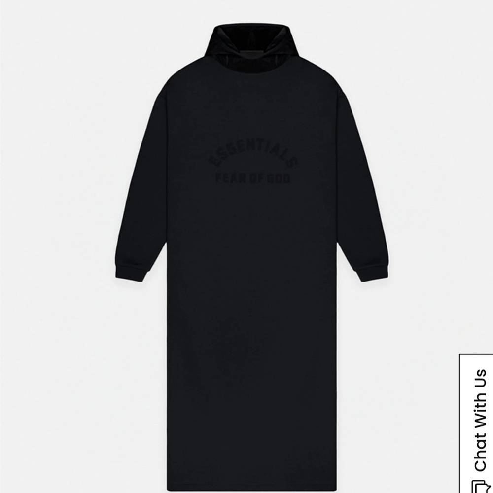 COPY - Kids Fear of God Essentials Jet Black Hooded Dress
